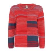 Casual Multicolor Pullover Blouse Skovhuus , Red , Dames