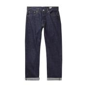 Klassieke Selvedge Jean One Wash Orslow , Blue , Heren