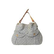 Pre-owned Denim handbags Louis Vuitton Vintage , Gray , Dames