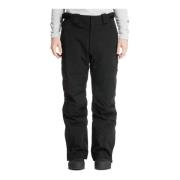 Mid Waist Ski Broek Effen Logo Emporio Armani EA7 , Black , Heren