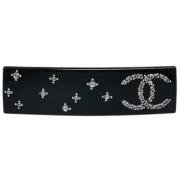 Pre-owned Plastic hair-accessories Chanel Vintage , Black , Dames