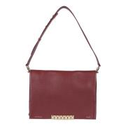 Burgundy Jumbo Chain Pouch Tas Victoria Beckham , Brown , Dames