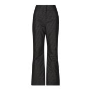 Logo FF Ski Broek Fendi , Black , Dames