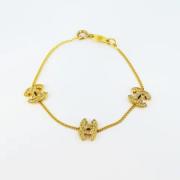 Pre-owned Metal chanel-jewelry Chanel Vintage , Yellow , Dames