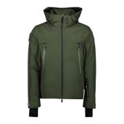 Groene Nylon Hoodie Jas Moncler , Green , Heren