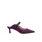 Schoen met hak en bandje Alma EN Pena , Purple , Dames