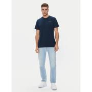 Slim Fit Linear Chest T-Shirt Tommy Jeans , Blue , Heren