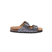 Glimmer Slip-in Sandal Antique Silver Sofie Schnoor , Gray , Dames