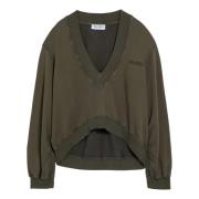 Crewneck Fall Sweatshirt The Attico , Green , Dames