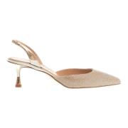 Zilveren Strass Slingback Hakken Ninalilou , Gray , Dames