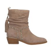 Geruite platte enkellaars Alma EN Pena , Brown , Dames