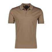 Bruine poloshirt met korte mouwen Hugo Boss , Brown , Heren