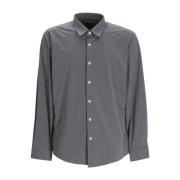 Klassiek Grijs Shirt met Knoopmanchetten Hugo Boss , Gray , Heren