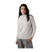 Gebreide Trechterhals Pullover Vince , Gray , Dames