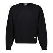 Zwarte Katoenen Sweatshirt Herfst-Winter 2024 Saint Laurent , Black , ...