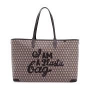 Tote Tas met Ritssluiting Motief Anya Hindmarch , Brown , Dames