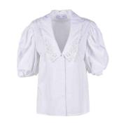 Stijlvolle Katoenen Blouse Weili Zheng , White , Dames