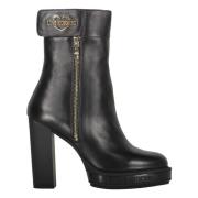 Kalfsleren Laarzen met Ritssluiting Love Moschino , Black , Dames