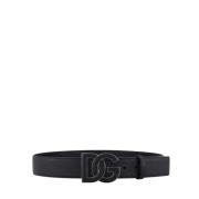 Heren Designer Riem Dolce & Gabbana , Black , Heren