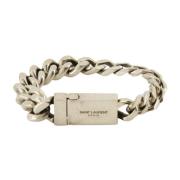 Metalen Ketting Armband Saint Laurent , Gray , Heren