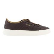 Eco Kashmere Sneaker voor Heren Santoni , Brown , Heren