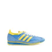 Suede Low-Top Sneakers met 3-Stripes Adidas , Blue , Heren