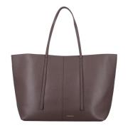 Leren Tote Tas Koffieboon By Herenne Birger , Gray , Dames