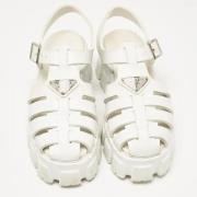 Pre-owned Rubber sandals Prada Vintage , White , Dames