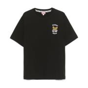 Geborduurd logo t-shirt Kenzo , Black , Heren