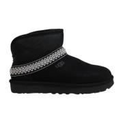 Suede Crescent Damesschoenen UGG , Black , Dames