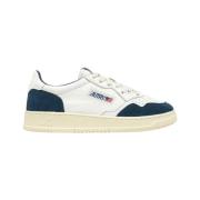 Oceaanblauwe Leren Sneakers Autry , White , Heren