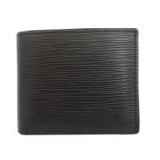 Pre-owned Leather wallets Louis Vuitton Vintage , Black , Dames