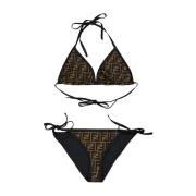 Stijlvolle Bikini voor Vrouwen Fendi , Brown , Dames