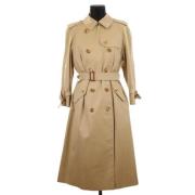 Pre-owned Polyester outerwear Burberry Vintage , Beige , Dames