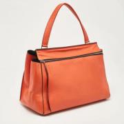 Pre-owned Leather handbags Celine Vintage , Orange , Dames