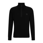 Zwarte Trui Stijlvol Casual Mode Hugo Boss , Black , Heren