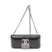 Pre-owned Leather chanel-bags Chanel Vintage , Black , Dames