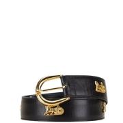 Pre-owned Leather belts Celine Vintage , Black , Dames