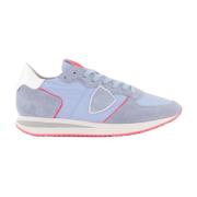 Blauw/Roze Sneaker voor Dames Philippe Model , Blue , Dames