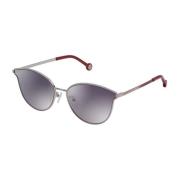 Zonnebril met Metalen Frame en Verlopende Glazen Carolina Herrera , Gr...