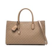 Beige Tassen voor Stijlvolle Outfits Michael Kors , Beige , Dames