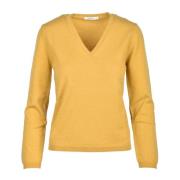 Wol Kasjmier Trui Kangra , Yellow , Dames