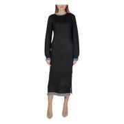 Herfst/Winter Dames Jurken Collectie Vila , Black , Dames