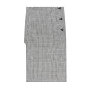 Luxe Prince de Galles Rok Courrèges , Gray , Dames