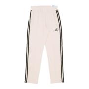 Klassieke Wafel Track Broek Wit/Zwart Adidas , White , Heren