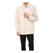 Witte Blouson Jas Emporio Armani , White , Heren