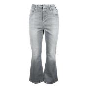 Klassieke Katoen Elastaan Jeans Closed , Gray , Dames