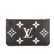 Pre-owned Leather wallets Louis Vuitton Vintage , Black , Dames