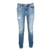 Katoenmix Stretch Jeans MET , Blue , Dames