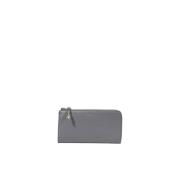 Grijze leren damesportemonnee herfst/winter Furla , Gray , Dames